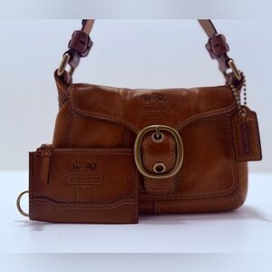 Vintage Coach Bleeker Shoulder Bag Featuring Satin Tattersall – Style 11427